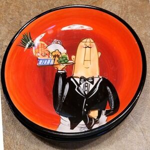 Set 3 Certified International Tracy Flickinger Butler Individual Dipping Dishes